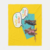 ネズミは可愛いが臭い フリースブランケット (正面)