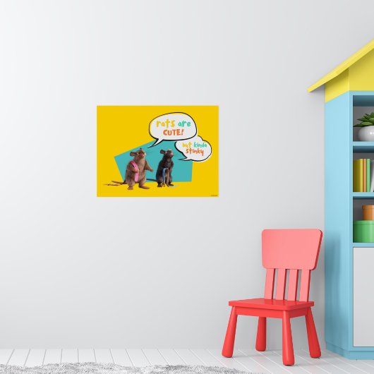 ネズミは可愛いが臭い ポスター (子ども部屋1)