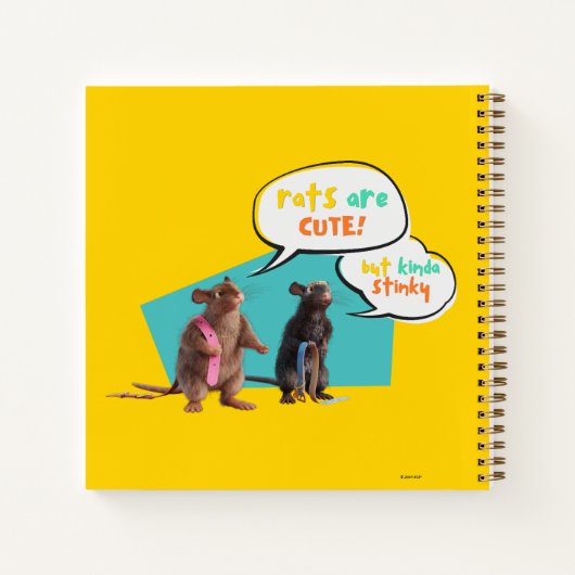ネズミは可愛いけど、ちょっと臭い ノートブック (裏面)