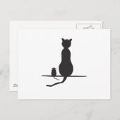 ネズミを捕まえる ポストカード (正面/裏面)