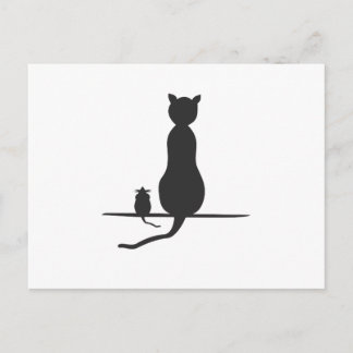 ネズミを捕まえる ポストカード