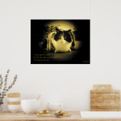 ネズミアレおもしろいピープホール子猫句 ポスター (キッチン)