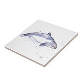 ネズミイルカのイラストレーション タイル (側面)