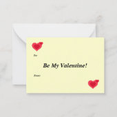 ネズミインラブレインボーブレンティーンズミニキッズカード ノートカード (裏面)