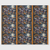 ネズミウィザーズPumpkinsハロウィーン誕生日追加の名前 ラッピングペーパー (フラット)