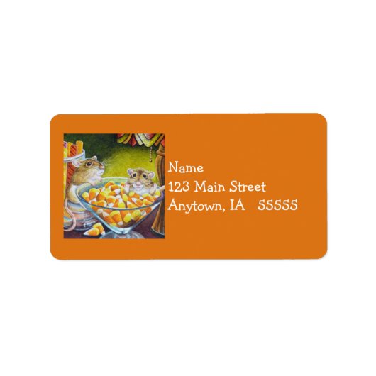 ネズミキャンディスティックスキャンディコーン水のカラーアート ラベル (正面)