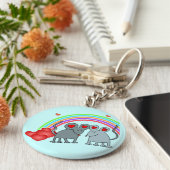 ネズミズインラブヴァレンティネス キーホルダー (側面)