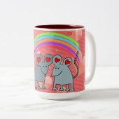 ネズミズインラブヴァレンティネス ツートーンマグカップ (正面右)