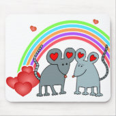 ネズミズインラブヴァレンティネス マウスパッド (正面)