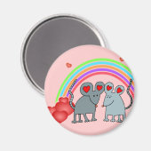 ネズミズインラブヴァレンティネス マグネット (正面/裏面)