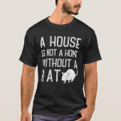 ネズミテーマA家はRatsのない家ではない Tシャツ (正面)