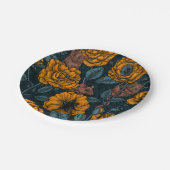 ネズミパーティーはオレンジと青 ペーパープレート (アングル)