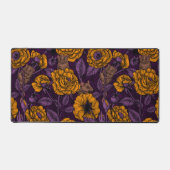 ネズミパーティーはオレンジ色と紫 デスクマット (正面)