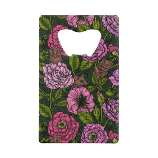 ネズミパーティー クレジットカード栓抜き (正面)