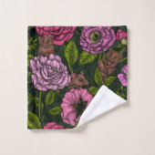 ネズミパーティー バスタオルセット (ウォッシュタオル)