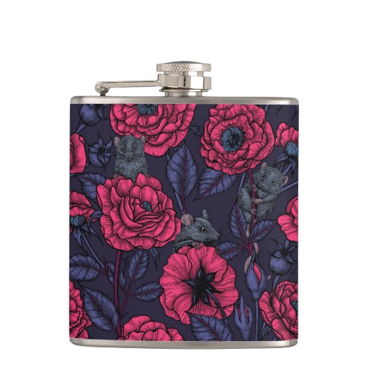 ネズミパーティー フラスク (正面)