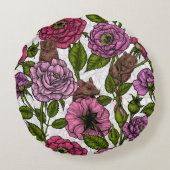 ネズミパーティー ラウンドクッション (裏面)