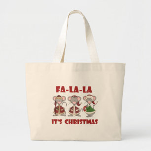 ネズミファラクリスマスTシャツとギフト ラージトートバッグ