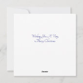 ネズミフラットクリスマス シーズンカード (裏面)