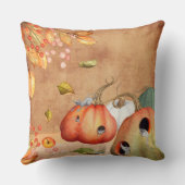 ネズミマウス感謝祭イラストレーション クッション (裏面)