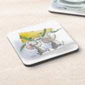 ネズミメリーズマイク&Macコルクコースター コースター (左側)