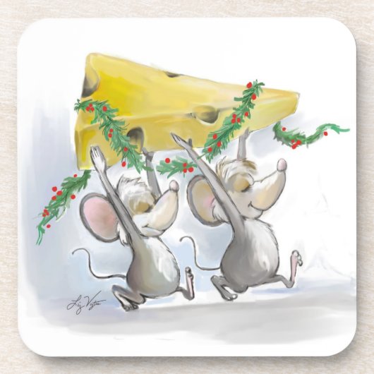 ネズミメリーズマイク&Macコルクコースター コースター (正面)