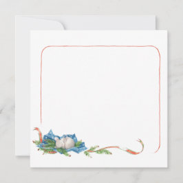 ネズミ一匹鳴いてもいないメモカード 招待状