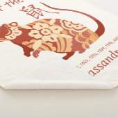 ネズミ中国のの〔占星術の〕十二宮図年 シェルパブランケット (3/4)