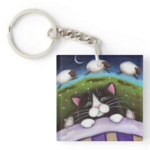 ネズミ及びヒツジ|のファンタジーの眠いタキシード猫