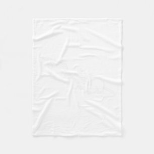 ネズミ怖いスケルトンのハンドブープハロウィン不気味ー フリースブランケット