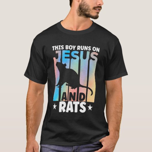 ネズミ愛好家のためのネズミの衣装男の子のための衣服 Tシャツ (正面)