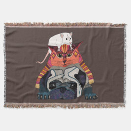 ネズミ猫のパチョコ スローブランケット