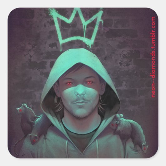 ネズミ王 スクエアシール (正面)