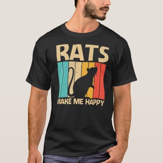 ネズミ男性への女性マウスペット齧歯動物5 Tシャツ (正面)