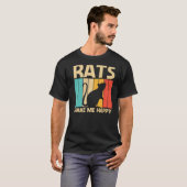 ネズミ男性への女性マウスペット齧歯動物5 Tシャツ (正面フル)