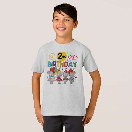 ネズミ第2回誕生日Tシャツとギフト Tシャツ (正面フル)