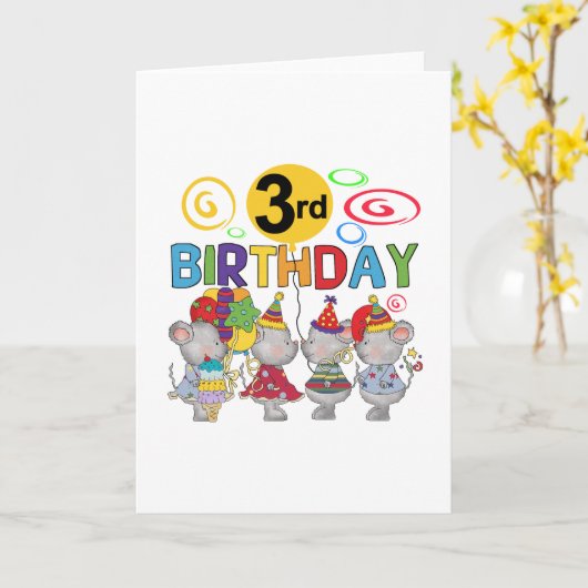 ネズミ第3期Tシャツとギフト カード (黄色い花)