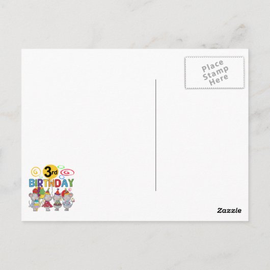 ネズミ第3期Tシャツとギフト ポストカード (裏面)