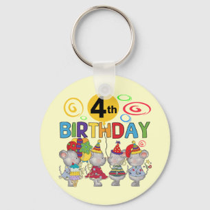 ネズミ第4回誕生日Tシャツとギフト キーホルダー