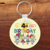 ネズミ第4回誕生日Tシャツとギフト キーホルダー (正面)