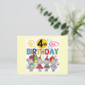 ネズミ第4回誕生日Tシャツとギフト ポストカード (スタンド正面)