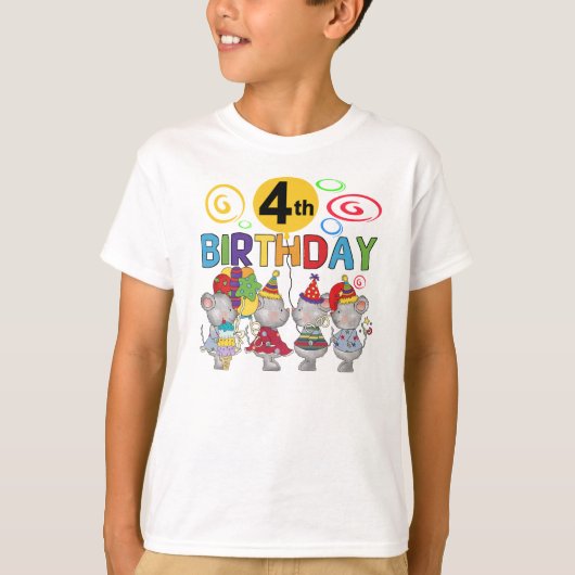 ネズミ第4回誕生日Tシャツとギフト Tシャツ (正面)