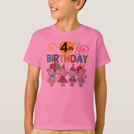 ネズミ第4回誕生日Tシャツとギフト Tシャツ (正面)