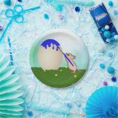 ネズミ絵画のイースターエッグ紙プレート ペーパープレート (パーティー)