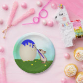 ネズミ絵画のイースターエッグ紙プレート ペーパープレート (パーティー)