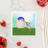 ネズミ絵画のイースターエッグ紙 スタンダードカクテルナプキン (インサイチュ)