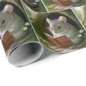 ネズミ読は木の穴に本がある ラッピングペーパー (ロールコーナー)