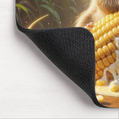ネズミ食べのトウモロコシ マウスパッド (コーナー)