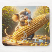 ネズミ食べのトウモロコシ マウスパッド (正面)