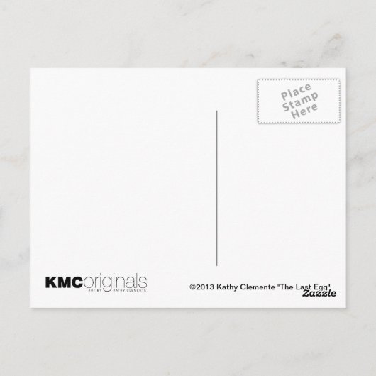 ネズミ食べ物を与えの卵はがき ポストカード (裏面)